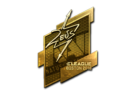 Sticker | Zeus (Gold) | Boston 2018/20fx20