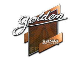 Наклейка | Golden | Бостон 2018
