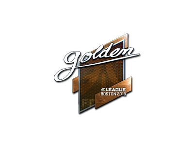 Sticker | Golden (Foil) | Boston 2018
