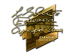 Sticker | Edward (Gold) | Boston 2018/20fx20