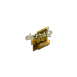 Sticker | electronic (Gold) | Boston 2018
