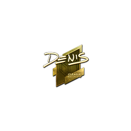 Sticker | denis (Gold) | Boston 2018