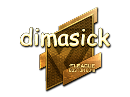 Sticker | dimasick (Gold) | Boston 2018