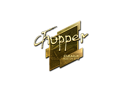Çıkartma | chopper (Altın) | Boston 2018