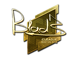 Sticker | B1ad3 (Gold) | Boston 2018 image