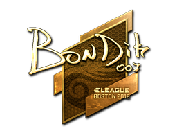 Sticker | bondik (Gold) | Boston 2018