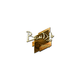 Sticker | bondik (Gold) | Boston 2018