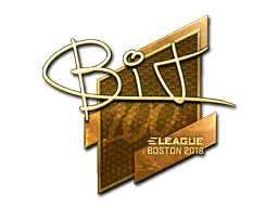 Sticker | BIT (Gold) | Boston 2018