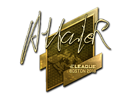 Sticker | Attacker (Gold) | Boston 2018