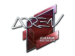Наклейка | AdreN (металлическая) | Бостон 2018