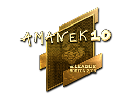 Sticker | AmaNEk (Gold) | Boston 2018