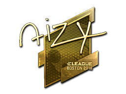 Sticker | aizy (Gold) | Boston 2018