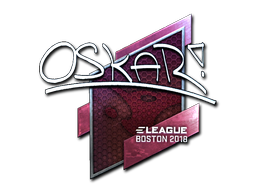 Pegatina | oskar (reflectante) | Boston 2018