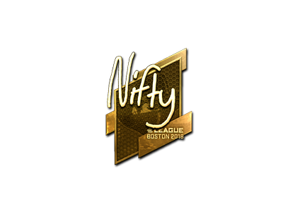 Sticker | Nifty (Gold) | Boston 2018