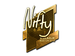 Sticker | Nifty (Gold) | Boston 2018