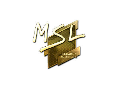 Pegatina | MSL (dorada) | Boston 2018