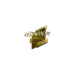 free csgo skin Sticker | markeloff (Gold) | Boston 2018