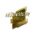 Sticker | markeloff (Gold) | Boston 2018