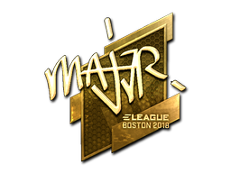 Sticker | MAJ3R (Gold) | Boston 2018