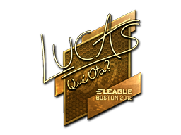 Sticker | LUCAS1 (Gold) | Boston 2018