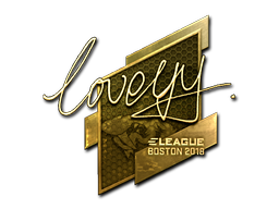 Sticker | LoveYY (Gold) | Boston 2018