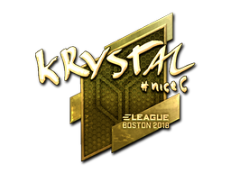 Sticker | kRYSTAL (Gold) | Boston 2018