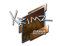 Наліпка | KRIMZ (лискуча) | Бостон 2018