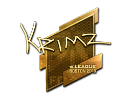 Sticker | KRIMZ (Gold) | Boston 2018