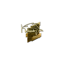 Sticker | keshandr (Gold) | Boston 2018