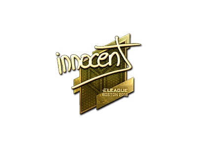 Autocolante | innocent (Gold) | Boston 2018