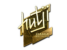 Sticker | hutji (Gold) | Boston 2018