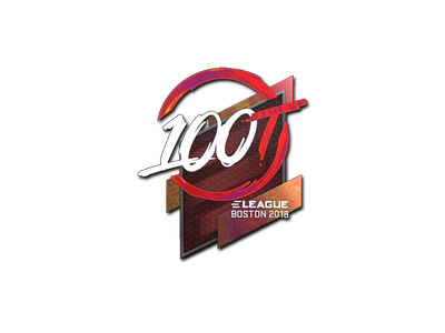 Pegatina | 100 Thieves (holográfica) | Boston 2018