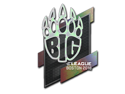 Naklejka | BIG (hologramowa) | Boston 2018