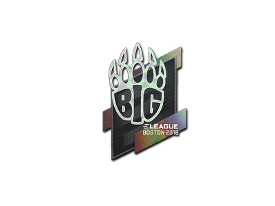 Naklejka | BIG (hologramowa) | Boston 2018