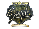 Sticker | s1mple (Gold) | Berlin 2019
