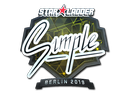 Sticker | s1mple (Foil) | Berlin 2019