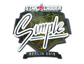 Sticker | s1mple (Foil) | Berlin 2019