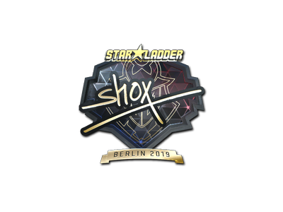 Naklejka | shox (złota) | Berlin 2019