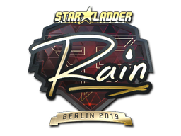 Sticker | rain (Gold) | Berlin 2019