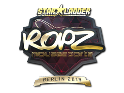 스티커 | ropz (Gold) | Berlin 2019
