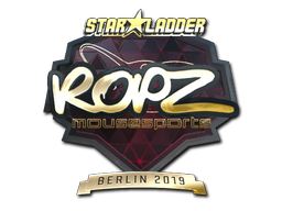 Aufkleber | ropz (Gold) | Berlin 2019