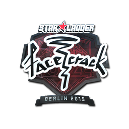 Sticker | facecrack (Foil) | Berlin 2019