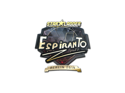 Pegatina | EspiranTo (dorada) | Berlín 2019