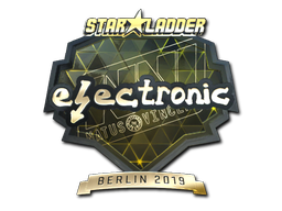 Pegatina | electronic (oro) | Berlín 2019