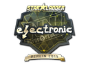Sticker | electronic (Gold) | Berlin 2019