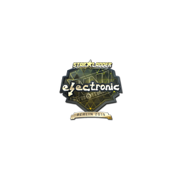 Sticker | electronic (Gold) | Berlin 2019