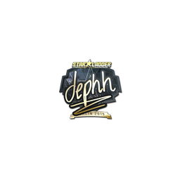 Sticker | dephh (Gold) | Berlin 2019