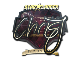 Sticker | chrisJ (Gold) | Berlin 2019