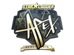 Aufkleber | apEX (Gold) | Berlin 2019