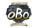 Sticker | oBo (Gold) | Berlin 2019